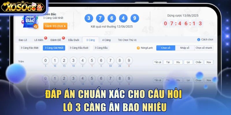 Giải Mã Lô 3 Càng Ăn Bao Nhiêu Và Cách Tính Tại Xoso66 4 Xoso66 ⭐️ Trang web chính thức: xoso66.com Đáp án chuẩn xác cho câu hỏi lô 3 càng ăn bao nhiêu